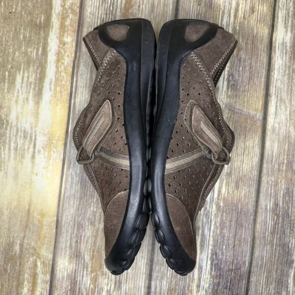 Clarks Privo Tequini Slip-on Brown Leather Gorpcore Outdoor Loafer Womens Sz 6.5 - Picture 5 of 8